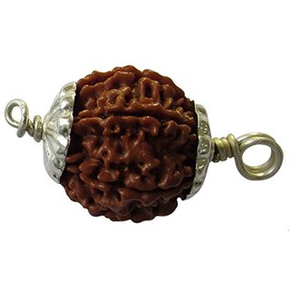                       CEYLONMINE five mukhi rudraksha pendant unheated  original shiv beads pendant for unisex                                              