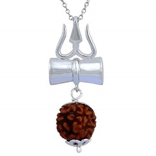                       CEYLONMINE shiv shakti rudraksha pendant rudraksha pendant for unisex                                              