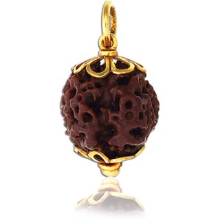                       CEYLONMINE mokash rudraksha pendant unheated  original shiv beads pendant for unisex                                              