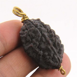                       CEYLONMINE mokash rudraksha pendant unheated  original shiv beads pendant for unisex                                              