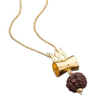                       CEYLONMINE shiv beads pendant original  natural beads rudraksha locket                                              