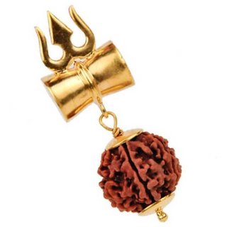                       CEYLONMINE rudraksha beads pendant original  natural shiv beads pendant                                              