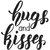 hugs and kisses quotes premium poster for love ones romantic posters(no need tape,size:12x18 inch)