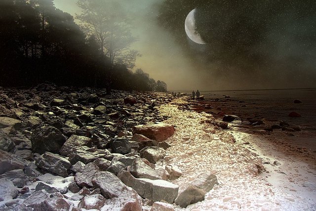 Buy Walk Under Old Moon Beautifull Posters Quotes For Loveones Poster For Room No Need Tape Size 12x18 Inch Online 239 From Shopclues