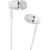 Adroitech White Wired in-Ear Super Extra Bass Headphones with Mic