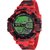 crude 2017 red army pattern 7 light day date alaram digital watch Watch - For Boys