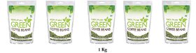 Pure organic Arabica Green Coffee Beans 200gm, Decaffeinated  Unroasted Arabica Coffee for Weight Management (1000 gram