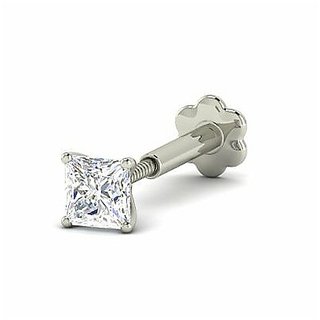                       CEYLONMINE natural diamond nosepin original  certified american diamond gold plated Nose pin for women  girls                                              