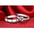 Couple Rings Silver Plated White Sparking stones designer adjustable Ring Valentines/Anniversary Gift