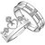 Couple Rings Silver Plated Stylish Trendy White Sparking stones designer adjustable Ring Valentines Annyversary Gift