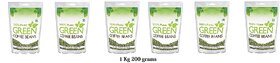 Pure organic Arabica Green Coffee Beans 200gm, Decaffeinated  Unroasted Arabica Coffee for Weight Management (1200 gram