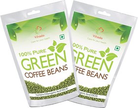 Vihado 100 Natural Green Coffee Beans For Weight Management - 50g Pack Of