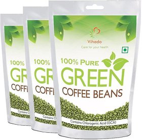 Vihado Green Coffee Beans Organic For Weight Loss - 100 Pure Unroasted Ara
