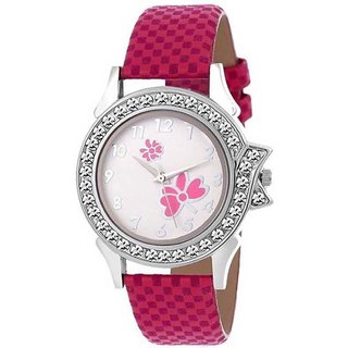                       HRV Designer Pink Special watch collection for girls and woman Analog Watch For Women                                              