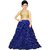 Femisha Creation Navy Blue Solid Butterfly Design Kids Girls Wedding Wear Semi Stitched Lehenga CholiIt's8-13 Years.