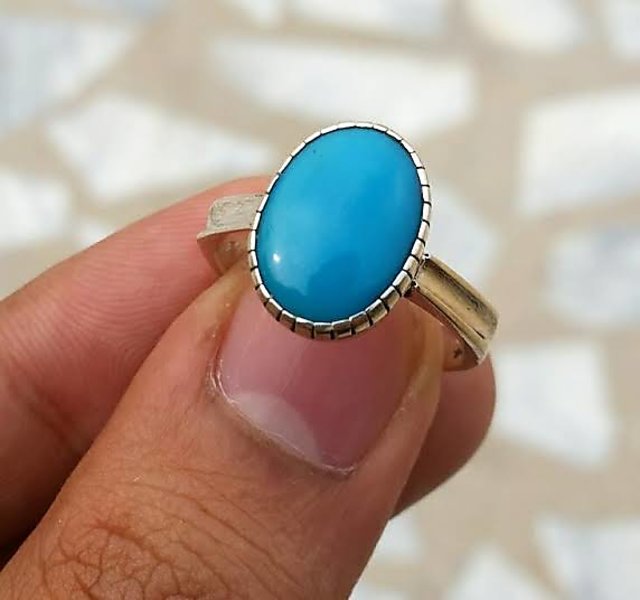 Navajo Made Kingman Turquoise & Sterling Silver Ring - Etsy
