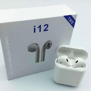Exclusive i12 TWS Wireless Earphone with Portable Charging Case