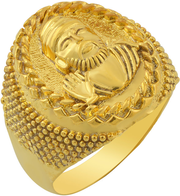 Buy quality 916 Gold Ganesh Design Ring For Men in Ahmedabad