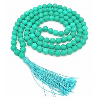                       Ceylonmine Turquoise Beads Mala Natural Beads Firoza Mala                                              