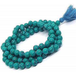 CEYLONMINE original stone turquoise mala unheated beads firoza mala for unisex CEYLONMINE original stone turquoise mala unheated beads firoza mala for unisex