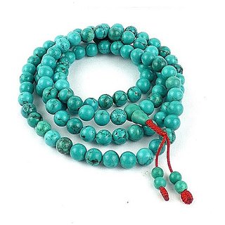 CEYLONMINE turquoise stone mala natural original gemstone beads firoza mala for unsiex CEYLONMINE turquoise stone mala natural original gemstone beads firoza mala for unsiex
