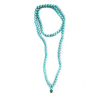 CEYLONMINE original firoza mala natural turquoise beads mala original stone mala for unisex CEYLONMINE original firoza mala natural turquoise beads mala original stone mala for unisex