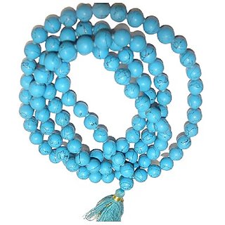 CEYLONMINE turquoise stone mala original & unheated beads firoza mala for astrological purpose CEYLONMINE turquoise stone mala original & unheated beads firoza mala for astrological purpose