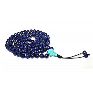 CEYLONMINE lapis lazuli mala natural lapis beads mala unheated & original beads mala for unisex CEYLONMINE lapis lazuli mala natural lapis beads mala unheated & original beads mala for unisex