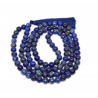 CEYLONMINE lapis beads mala natural & original beads lapis lazuli mala for unisex CEYLONMINE lapis beads mala natural & original beads lapis lazuli mala for unisex