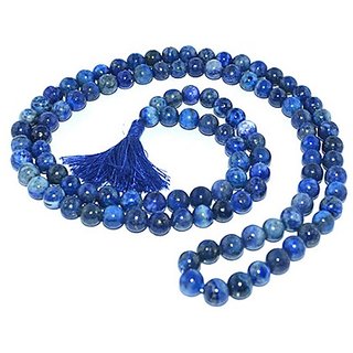 CEYLONMINE original stone lapis mala unheated beads lapis lazuli mala for unisex CEYLONMINE original stone lapis mala unheated beads lapis lazuli mala for unisex
