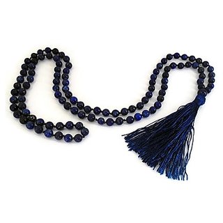                       CEYLONMINE lapis beads mala natural & original beads lapis lazuli mala for unisex                                              