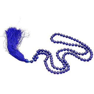 CEYLONMINE Natural Lapis lazuli mala original & unheated gemstone lapis mala for unisex CEYLONMINE Natural Lapis lazuli mala original & unheated gemstone lapis mala for unisex