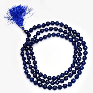                      Ceylonmine Lapis Lazuli Mala Stone Beads Lapis Beads Mala For Astr                                              