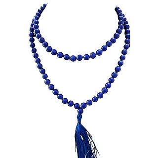                       CEYLONMINE original lapis lazuli mala natural lapis beads mala original stone mala for unisex                                              