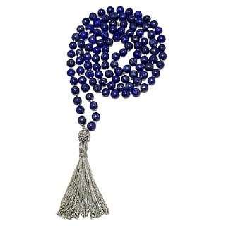                       CEYLONMINE lapis beads mala natural  original beads lapis lazuli mala for unisex                                              