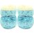 Neska Moda Baby Boys And Girls Blue Cotton Fur Booties For 6 To 12 Months