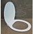 InArt PVC European Ewc Toilet Oval Soft Close Hydraulic SEAT Cover with Noise Proof Feature (White, Standard Size)