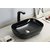 InArt Wash Basin/Vessel Sink Slim Rim Black for Bathroom 18 x 13 x 5.5 Inch Black Glossy