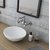 InArt Ceramic Wash Basin/Vessel Sink for Bathroom 11 X 11 X 4.7 Inch White