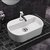 InArt Wash Basin/Vessel Sink Slim Rim for Bathroom (18 X 12 -inch, White)
