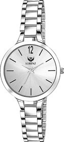 Lorenz Steel Chain & Silver Dial Analog Watch for Women | Watch for Girls- AS-71A