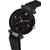 Lorenz Sparkling Diamond Cut Black Dial Magnetic Strap Luxury Analog Watch - Black - AS-75A