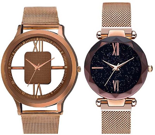 Buy ESBEDA Stylish & Design Black With White Hands Dial Analog Couple  Watches Online at Best Prices in India - JioMart.