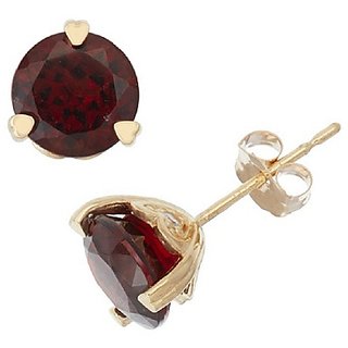                       gomad earring natural & original gemstone stud earring hessonite stone for women & girl by Ceylonmine                                              