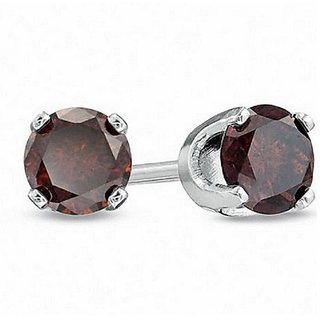 garnet stone earrings natural original gemstone hessonite stud earring for girls women garnet stone earrings natural original gemstone hessonite stud earring for girls women