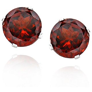                       ceylonmine gomed stone earrings natural & original gemstone hessonite stud earring for women & girls                                              