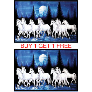 Buy lucky vastu 7 running horse sticker buy 1 get 1 free Online @ ₹179 from  ShopClues