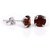 natural hessonite stud earrings original & unheated gemstone earrings for women & girls