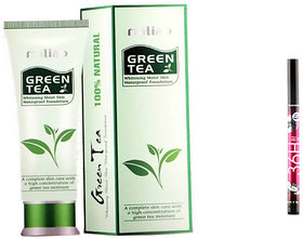 Maliao Green Tea Cream Foundation Bb With 1 36H Liner 4.5 Gm