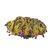 Uniqon CWG0022 (15 Mtr) Roll Of Golden  Gota Patti Multicolor Ghungroo Embroidery Trim Lace Border